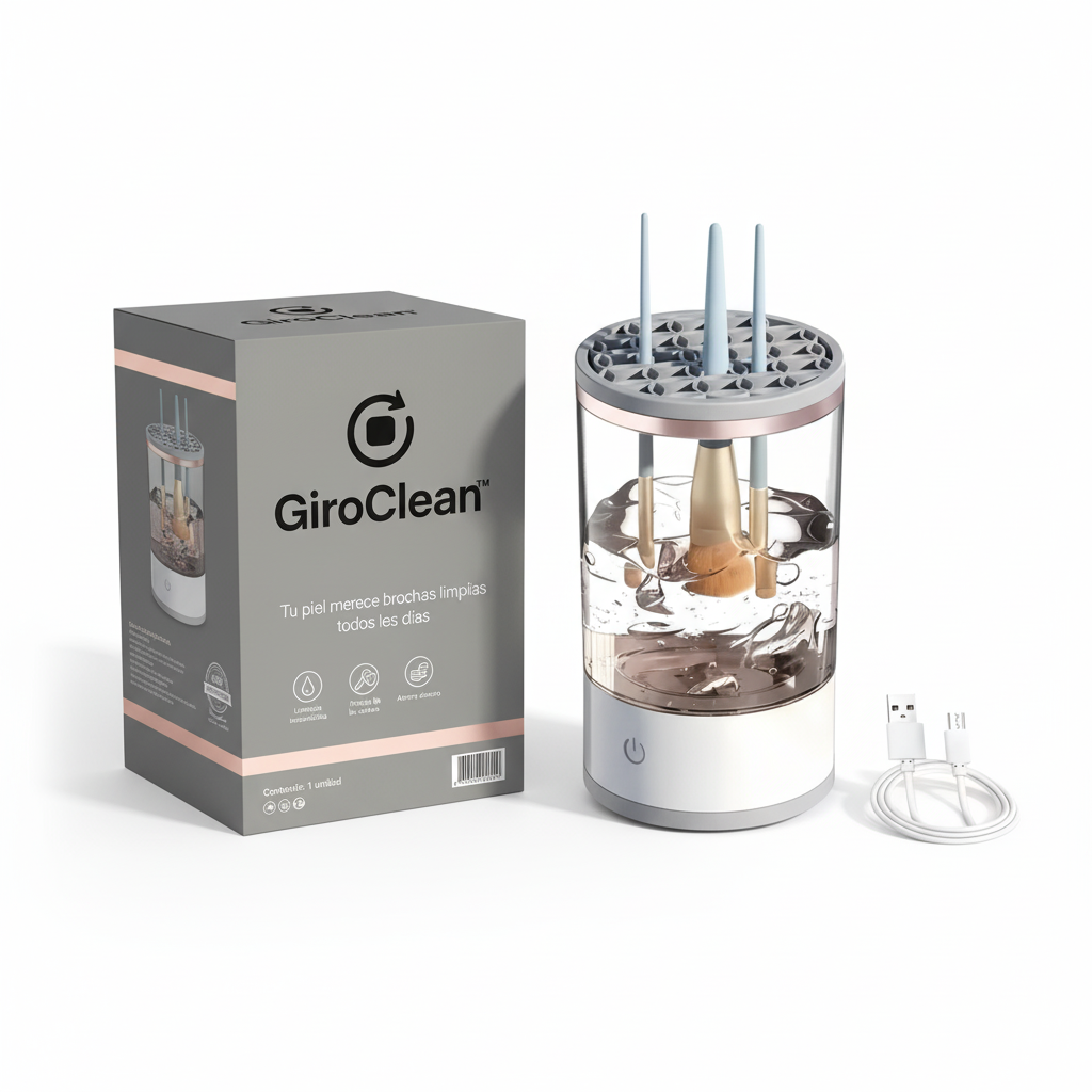 GiroClean™ – Limpieza profesional de tus brochas en segundos